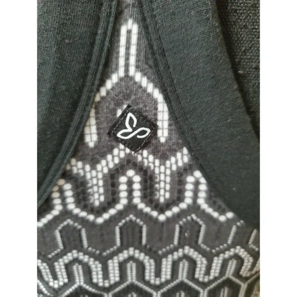 Prana Women's Black/White Scoop Neck Dress S - Picture 8 of 12